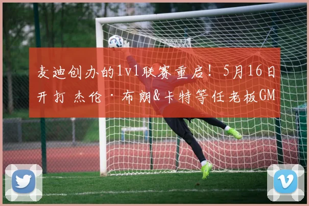 麦迪创办的1v1联赛重启！5月16日开打 杰伦·布朗&卡特等任老板GM